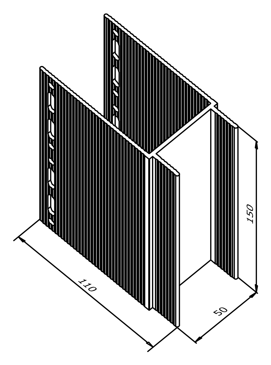 Чертёж REA 769 — Удлинитель ПЛ (алюм.)
